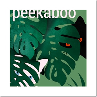 Peekaboo Cats Posters and Art